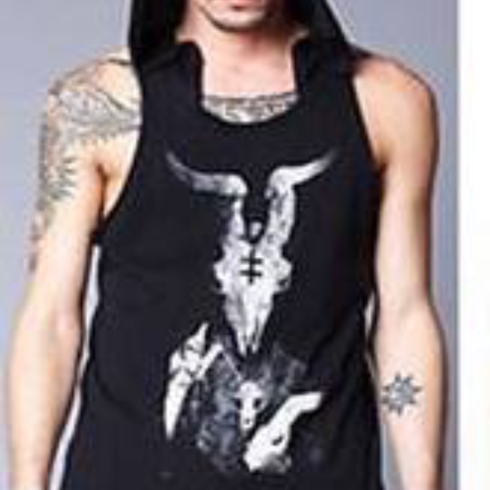 ISO Lip Service Widow Hood Skull Top